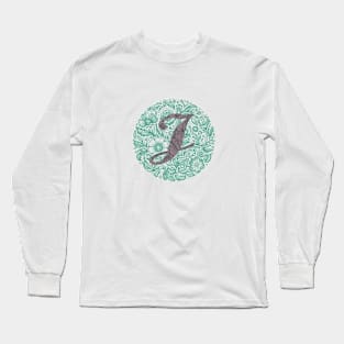 "J" Initial Long Sleeve T-Shirt